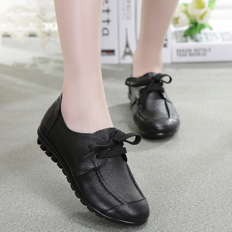 Frenum flat middle-aged spring shoes for women