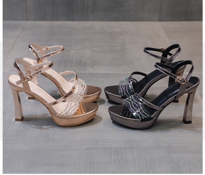 Open toe sandals high-heeled platform for women