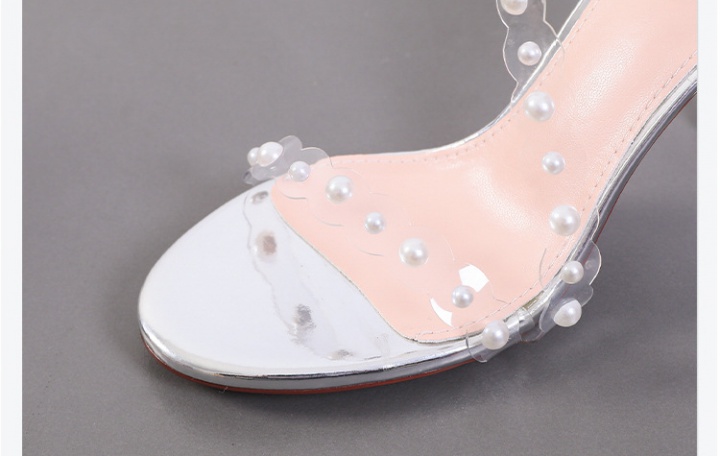 Lady summer fine-root ladies transparent sandals for women