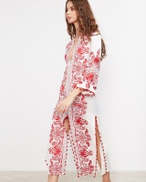 Embroidery split Chinese style temperament dress
