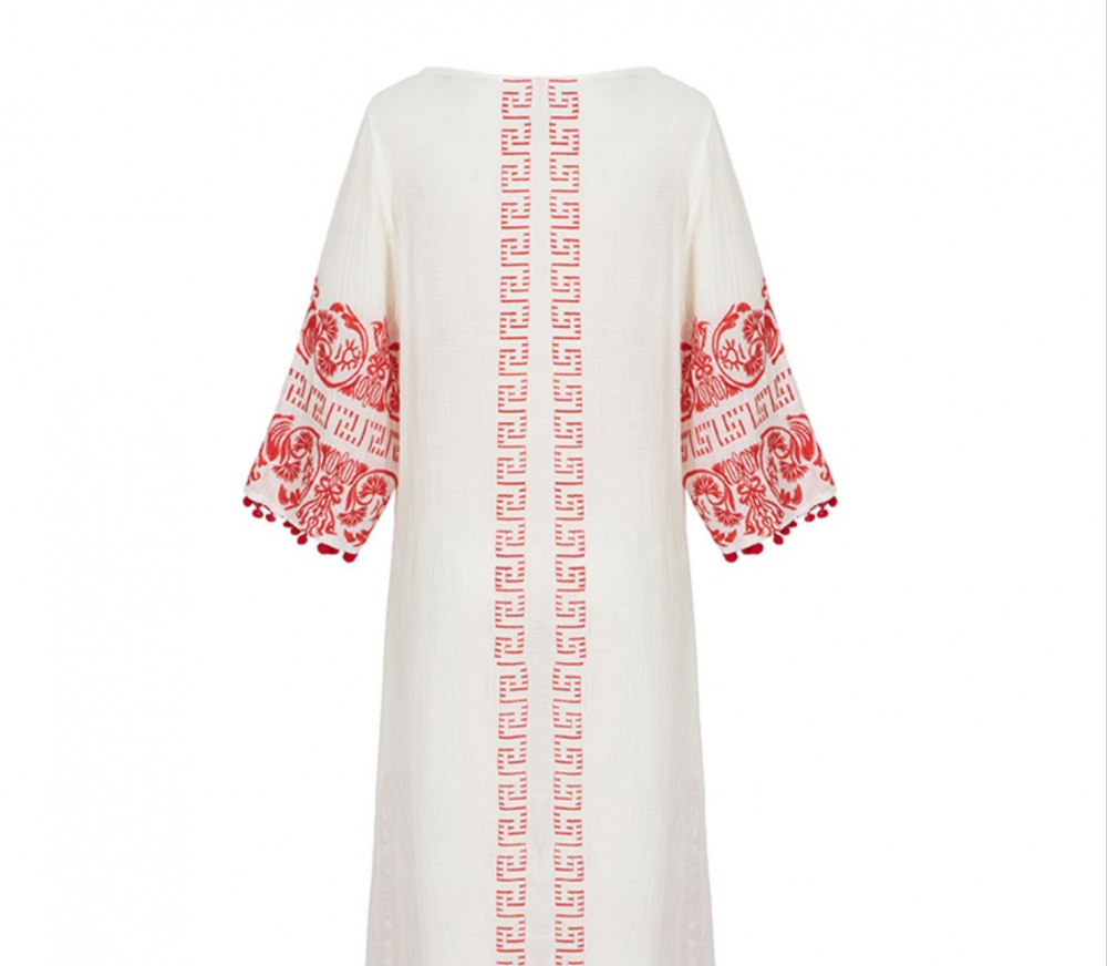 Embroidery split Chinese style temperament dress
