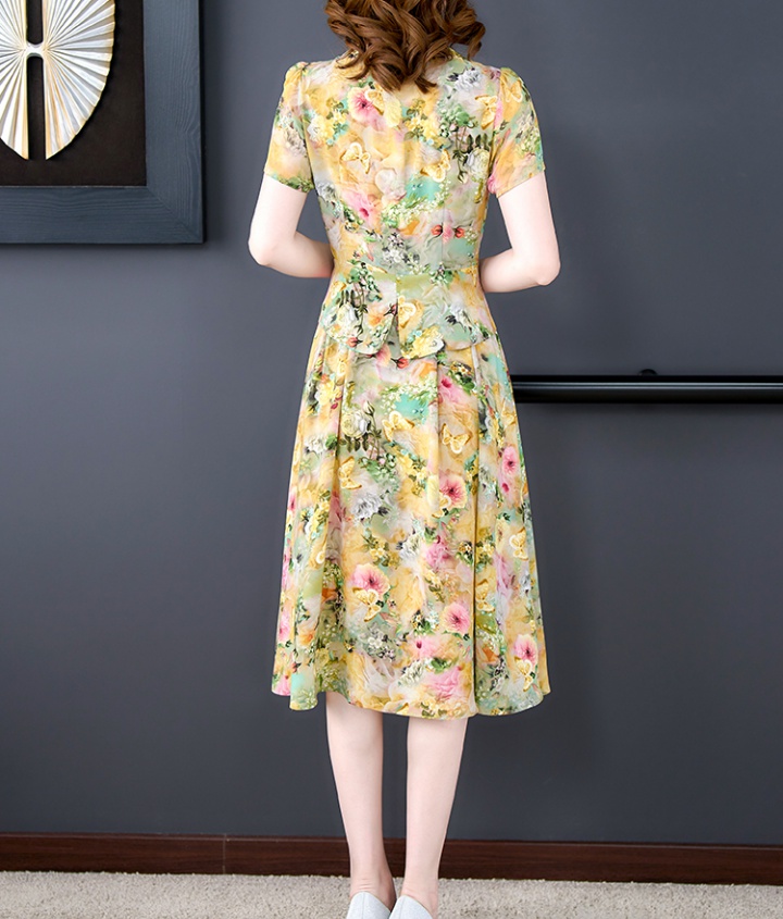 Fashion summer dress slim middle-aged cheongsam