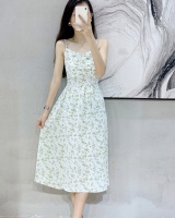 France style sexy sling floral slim refreshing dress