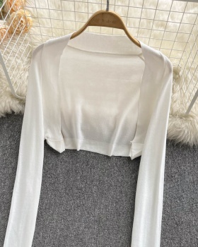 Spring and summer sunscreen cardigan thin tops for women