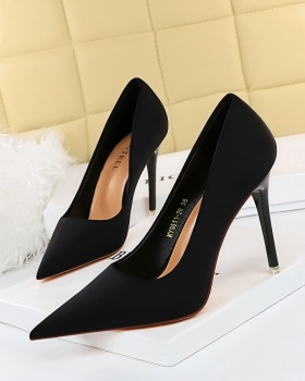 Korean style high-heeled high-heeled shoes low shoes