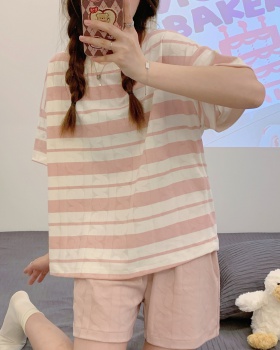 Japanese style summer cotton pajamas a set for women