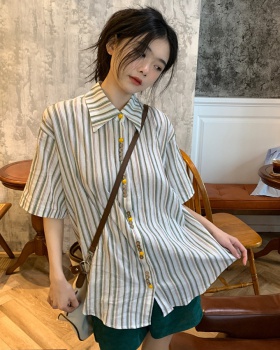 Unique summer tops Japanese style short sleeve shirt for women