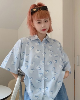 Summer short sleeve tops Korean style cardigan for women