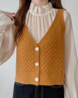 Knitted all-match waistcoat cashmere vest
