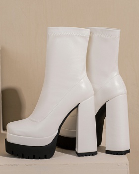 Thick short boots European style women's boots for women