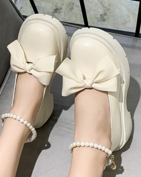 Small low flattie chain buckle summer shoes