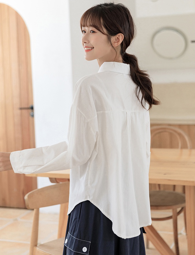 Embroidery hairpin shirt loose cardigan for women