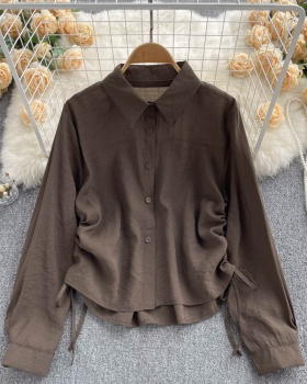 France style autumn shirts loose temperament tops
