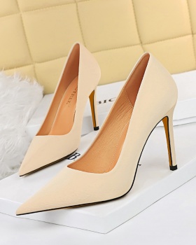Pointed European style shoes simple stilettos for women