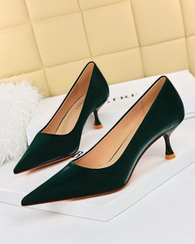 Low pointed shoes all-match simple stilettos for women