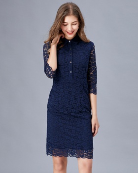 Spring and autumn fashion business lace France style dress