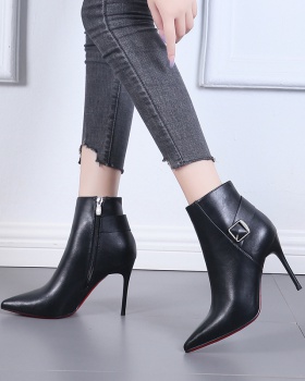 Pointed martin boots Korean style ankle boots