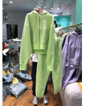 Korean style hoodie sweatpants 2pcs set for women