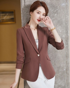 Fashion elegant business suit lapel autumn jacket