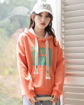 Korean style autumn lovely hoodie short student hooded tops