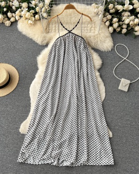 Lazy loose long dress France style summer dress for women
