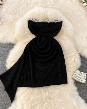 France style black T-back spicegirl formal dress for women