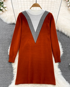Loose dress autumn and winter sweater dress for women