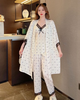 Sling nightgown sexy pajamas 3pcs set for women