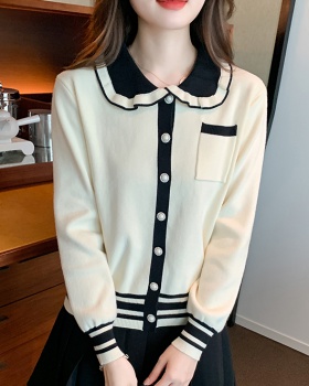 Apricot all-match tops fashion sweater for women