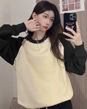 Autumn long sleeve hoodie Korean style tops for women