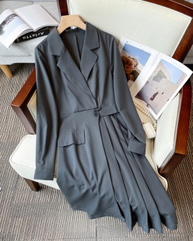 Fat large yard dress slim autumn business suit for women