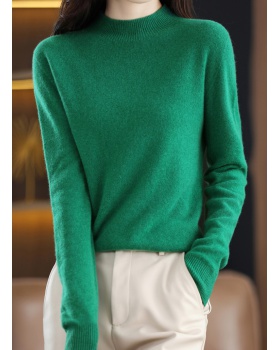 Bottoming fleece pullover sweater for women