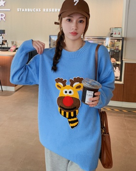 Lazy large yard fat Korean style loose sweater for women