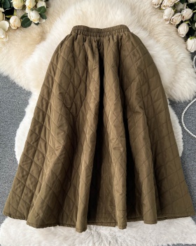 Slim Korean style high waist autumn black skirt for women