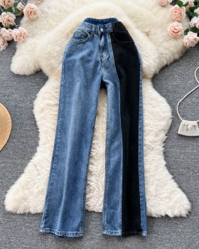 Wide leg jeans loose long pants for women