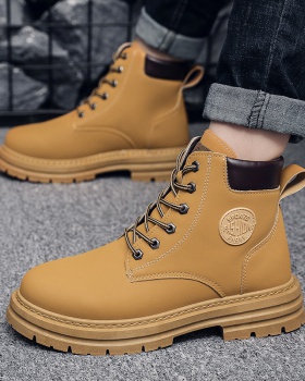 All-match autumn work clothing high-heeled boots for men