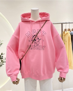 Loose thermal autumn and winter Korean style hoodie for women