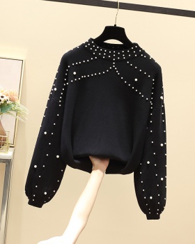 Fashion long sleeve temperament fat sweater for women