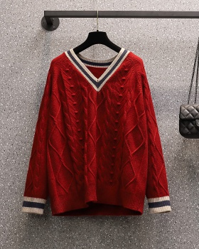 Knitted fashion tops temperament sweater for women