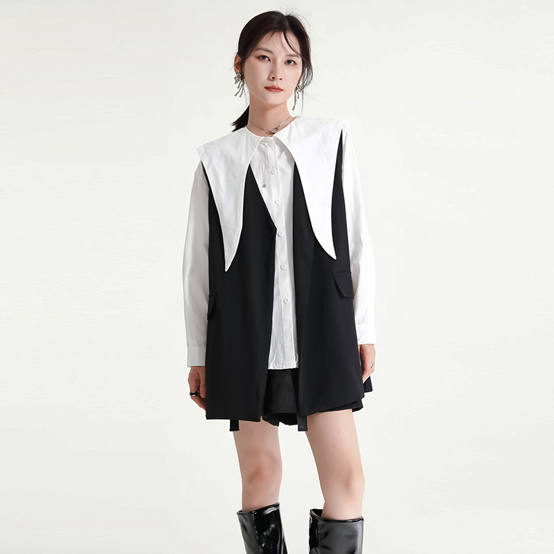 Fashion business suit autumn waistcoat 2pcs set