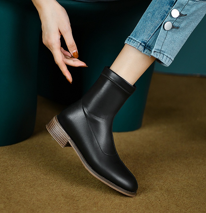 Low elasticity women's boots autumn and winter shoes