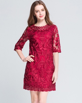 Spring and autumn all-match middle-aged Casual dress