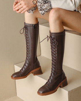 Not exceed knee autumn martin boots side zipper boots