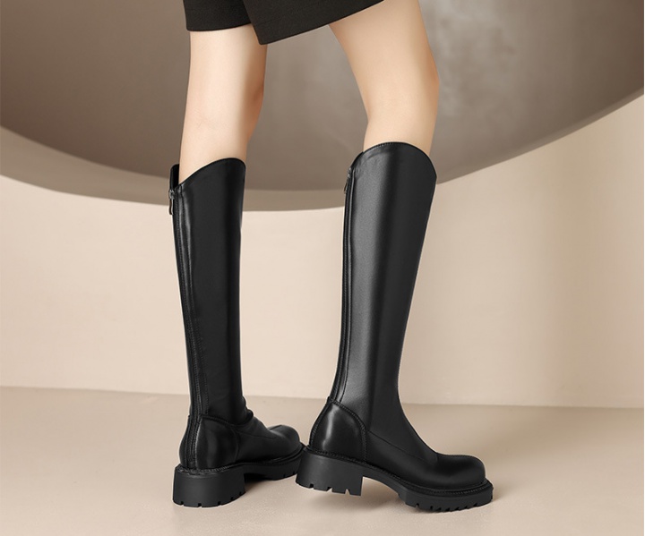 Elasticity thick boots thick crust thigh boots