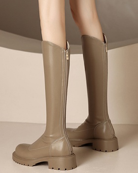 Elasticity thick boots thick crust thigh boots
