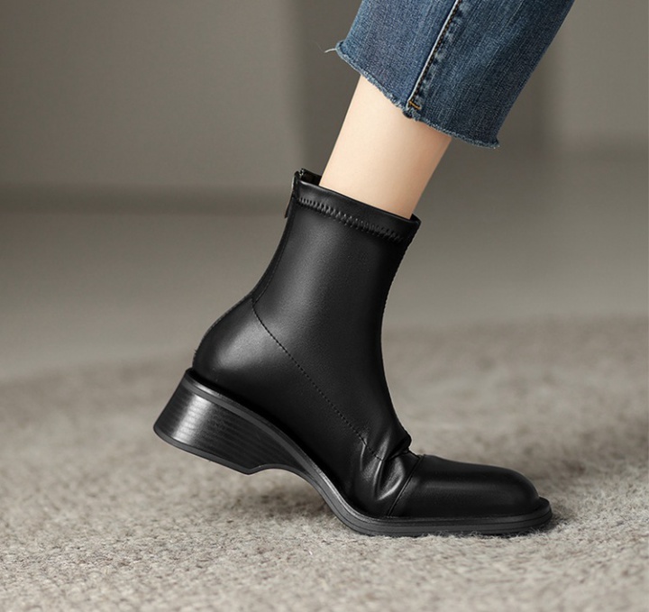 All-match thick short boots large yard boots for women