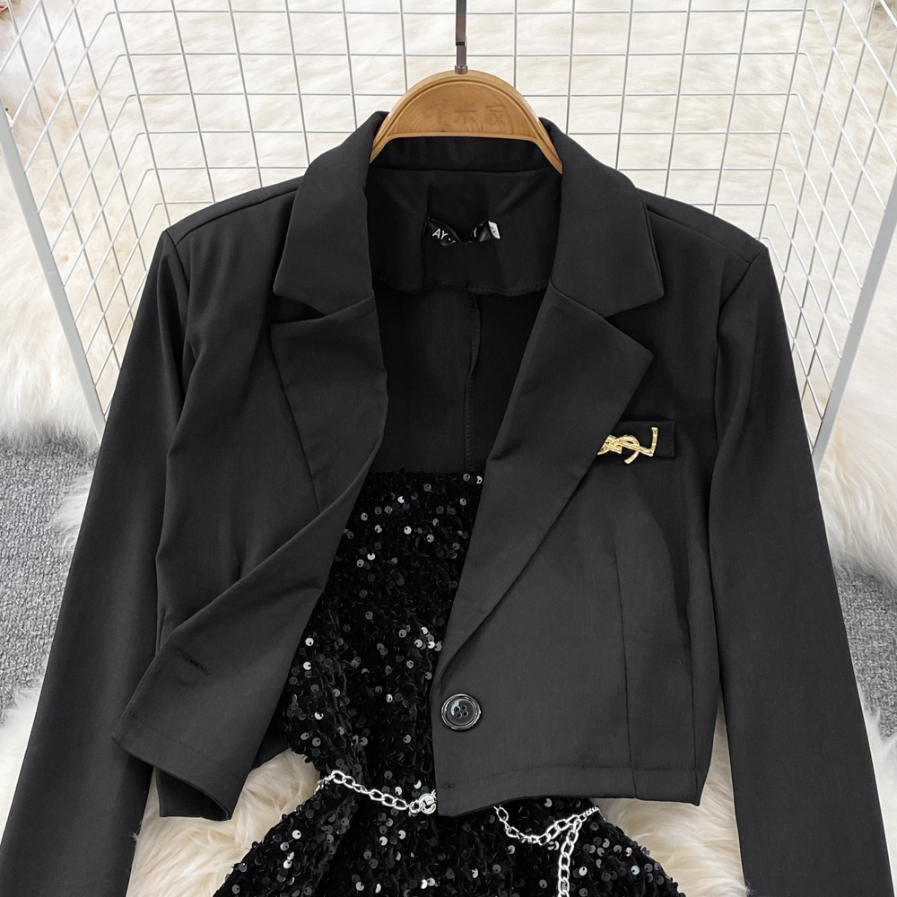 Package hip business suit dress 2pcs set for women