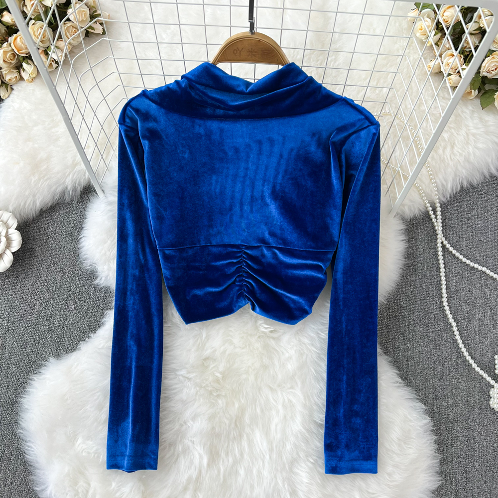 V-neck Western style tops autumn and winter cardigan for women