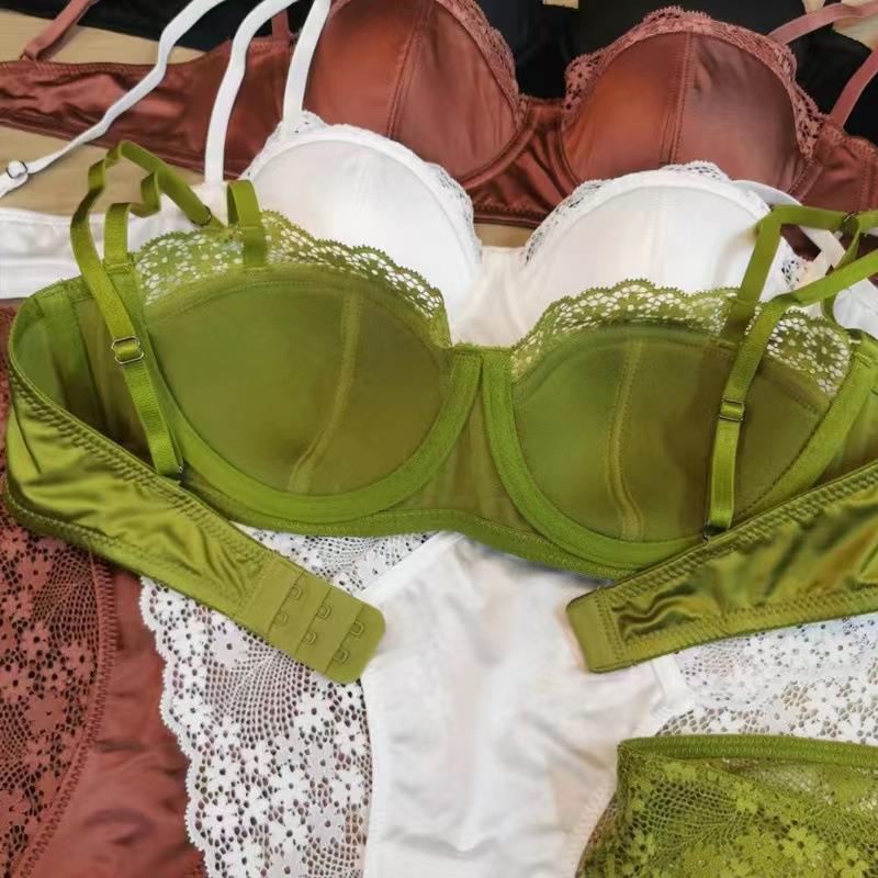 France style big chest Bra gather underwear for women