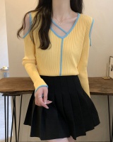 Long sleeve sweater strapless bottoming shirt